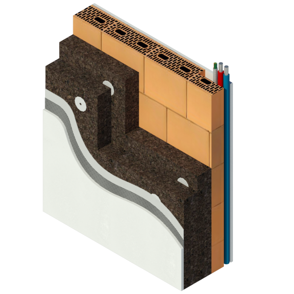 Isolatie buitenzijde muur - massiefbouw